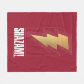 シャザム！神々の怒り |稲妻ボルトバッジ フリースブランケット (正面(横))