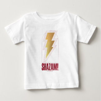 シャザム！神々の怒り |稲妻ボルトバッジ ベビーTシャツ