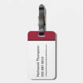 シャザム！神々の怒り |稲妻ボルトバッジ ラゲッジタグ (裏面縦)