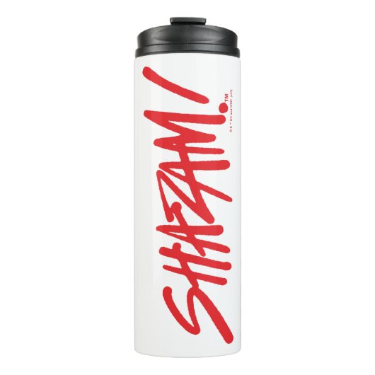 シャザム！神々の怒り |赤いマーカーロゴ タンブラー (正面)