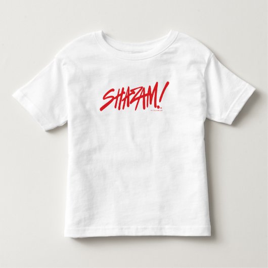 シャザム！神々の怒り |赤いマーカーロゴ トドラーTシャツ (正面)