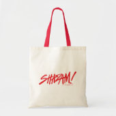 シャザム!神々の怒り |赤いマーカーロゴ トートバッグ (正面)