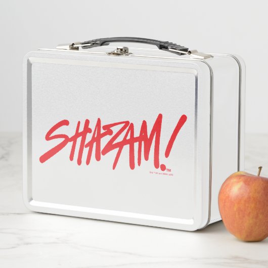 シャザム！神々の怒り |赤いマーカーロゴ メタルランチボックス (インサイチュ)
