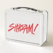 シャザム！神々の怒り |赤いマーカーロゴ メタルランチボックス (裏面)