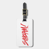 シャザム！神々の怒り |赤いマーカーロゴ ラゲッジタグ (正面縦)