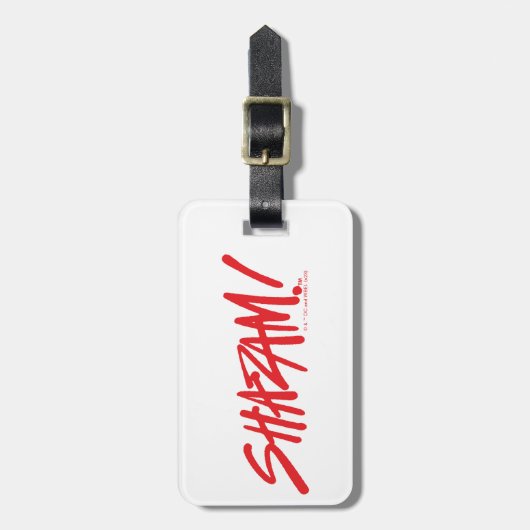 シャザム！神々の怒り |赤いマーカーロゴ ラゲッジタグ (正面縦)