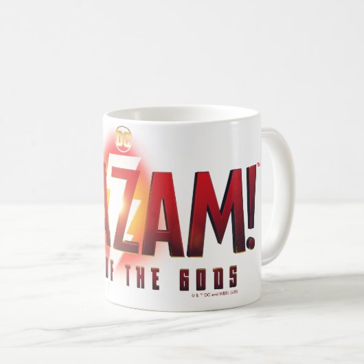 シャザム!神々の怒り | Fury of the Godsロゴ コーヒーマグカップ (正面右)