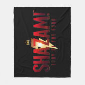 シャザム！神々の怒り | Fury of the Godsロゴ フリースブランケット (正面)
