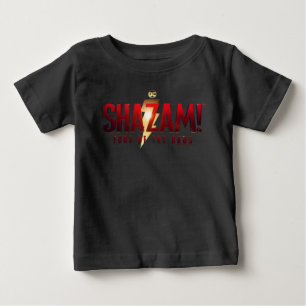シャザム!神々の怒り Fury of the Godsロゴ ベビーTシャツ