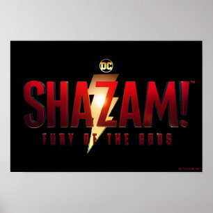 シャザム!神々の怒り Fury of the Godsロゴ ポスター