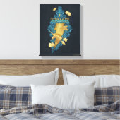 シャザム！神々の怒り | Realm of the Gods Logo キャンバスプリント (インサイチュ (寝室))