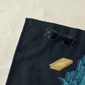 シャザム！神々の怒り | Realm of the Gods Logo ビーチタオル (インサイチュ)