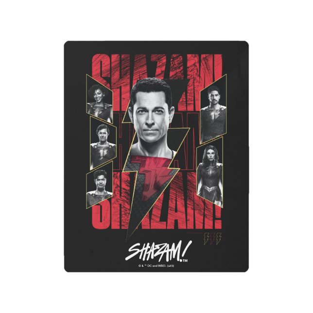 シャザム！神々の怒り | SHAZAMilyグループ メタルプリント (正面)