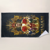 シャザム!神々の怒り | SHAZAMilyフレ華美ーム ビーチタオル (正面)