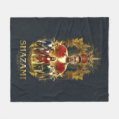 シャザム!神々の怒り | SHAZAMilyフレ華美ーム フリースブランケット (正面(横))