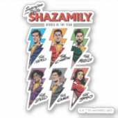 シャザム!神々の怒り | SHAZAMily漫画ボルト シール (正面)