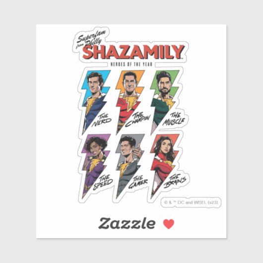 シャザム！神々の怒り | SHAZAMily漫画ボルト シール (シート)