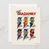 シャザム！神々の怒り | SHAZAMily漫画ボルト ポストカード (正面/裏面)