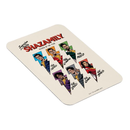 シャザム!神々の怒り | SHAZAMily漫画ボルト マグネット (右側)