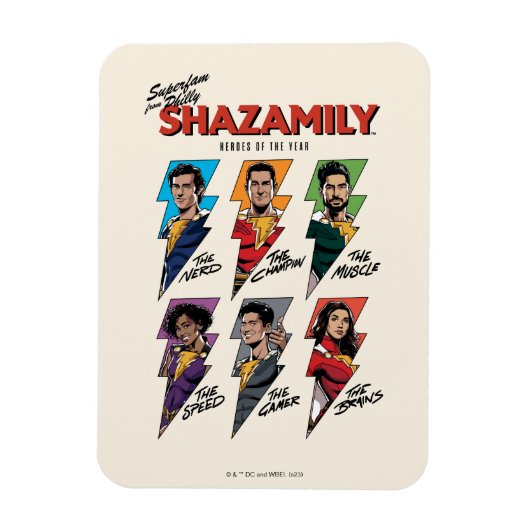 シャザム！神々の怒り | SHAZAMily漫画ボルト マグネット (縦)