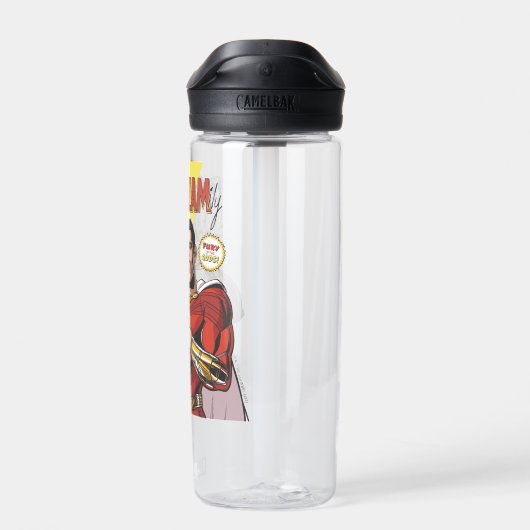 シャザム！神々の怒り | SHAZAMily漫画表紙 ウォーターボトル (背面)