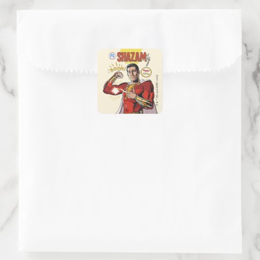 シャザム！神々の怒り | SHAZAMily漫画表紙 スクエアシール (バッグ)