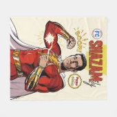 シャザム!神々の怒り | SHAZAMily漫画表紙 フリースブランケット (正面(横))