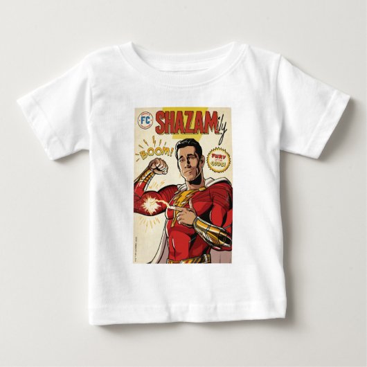 シャザム！神々の怒り | SHAZAMily漫画表紙 ベビーTシャツ (正面)