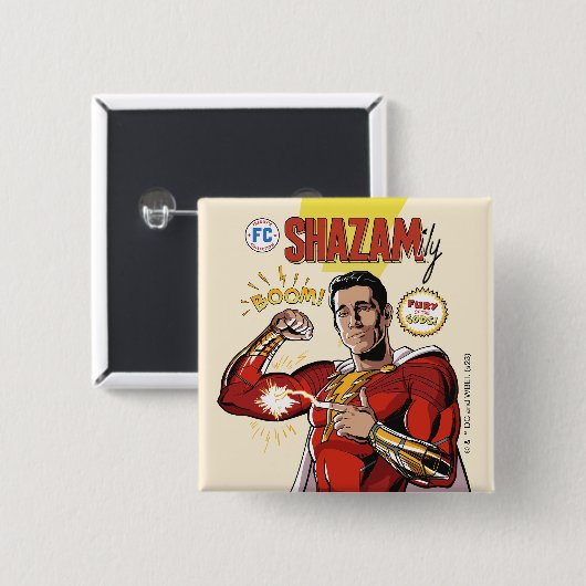 シャザム！神々の怒り | SHAZAMily漫画表紙 缶バッジ (正面&裏面)