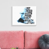 シャザム! | Dr. Sivana Seven Deadal Sins Graphic キャンバスプリント (インサイチュ (リビング))