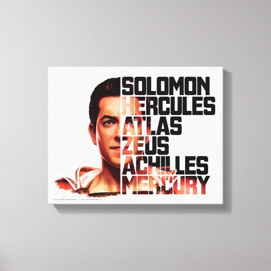 シャザム！ | Shazam Close up Acronym Graphic キャンバスプリント (正面)