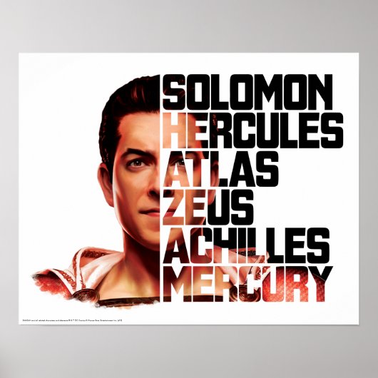 シャザム！ | Shazam Close up Acronym Graphic ポスター (正面)