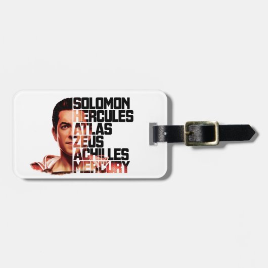 シャザム! | Shazam Close up Acronym Graphic ラゲッジタグ (正面横)