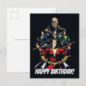 シャザム! Shazam Family Vs. Dr. Sivana ポストカード (正面/裏面)