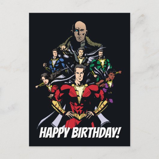 シャザム! Shazam Family Vs. Dr. Sivana ポストカード (正面)