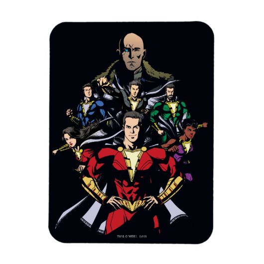 シャザム！ Shazam Family Vs. Dr. Sivana マグネット (縦)