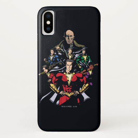 シャザム！ Shazam Family Vs. Dr. Sivana Case-Mate iPhoneケース (裏面)