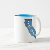 シャスタカリフォルニア山木目 ツートーンマグカップ (正面右)