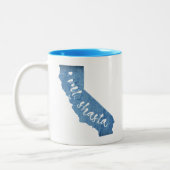 シャスタカリフォルニア山木目 ツートーンマグカップ (左)