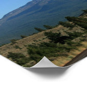 シャスタカリフォルニア山 – 火山 ポスター (角)