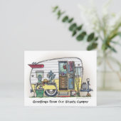 シャスタカンパートレーラーRVポストカード ポストカード (スタンド正面)