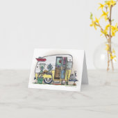 シャスタカンパートレーラーRV カード (黄色い花)