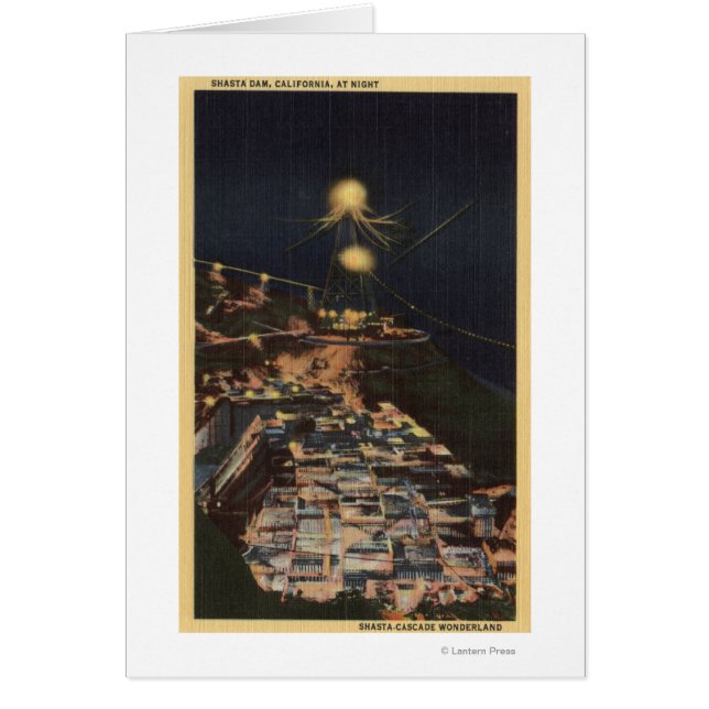 シャスタダムの夜景 (正面)