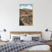 シャスタダムの景色 キャンバスプリント (インサイチュ (寝室))