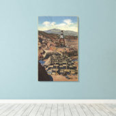 シャスタダムの景色 キャンバスプリント (インサイチュ (ウッドフロア))