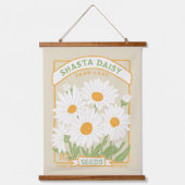 シャスタデイジーシードパケッぶら下がったトのタペストリー 吊り下げ型タペストリー (正面)