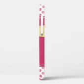 シャスタデイジーピンク水玉模様 Case-Mate iPhoneケース (裏面 / 左)