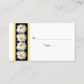 シャスタデイジーブラック金ゴールド結婚ズ座席表 プレイスカード (裏面)