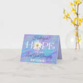 シャスタデイジーホープ・ハレルヤ！主の君臨す カード (黄色い花)