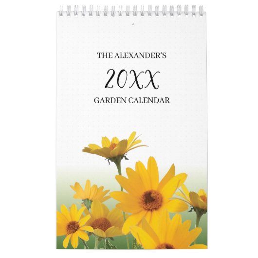 シャスタデイジーボタニカルガーデンジャーナル カレンダー (カバー)
